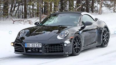 Porsche 911 Convertible Spied Hiding Discreet Changes