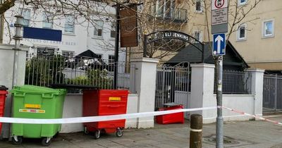 Bits of Tesco roof fly into pub garden as Cardiff Bay battered by Storm Eunice