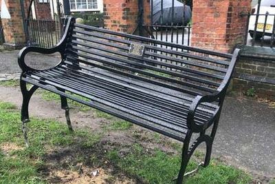 Stolen Covid memorial bench mysteriously reappears in Greenwich after outrage