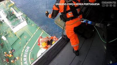 VIDEO: 22 Rescued From Burning Cargo Ship Transporting Porsches And Lambos To US