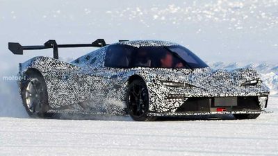 KTM X-Bow GT2 Road-Going Supercar Spied Testing On Ice Track