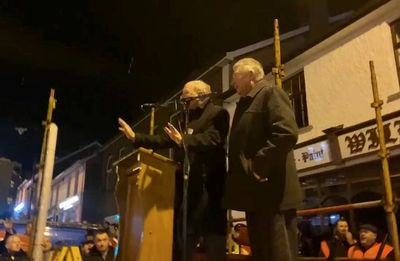 Senior DUP MP booed at rally against Northern Ireland Protocol