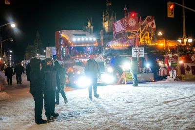 Police move to clear last demonstrators in Canada's trucker-led protests