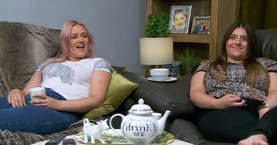 Gogglebox's Ellie and Izzi Warner leave fans feeling 'queasy' after letting dog drink from their mugs