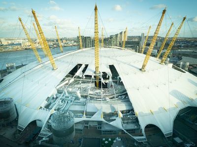 O2 arena closed for at least the weekend after Storm Eunice shreds roof