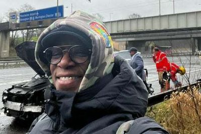 Ian Wright caught up in motorway crash on way to BBC studios in Manchester