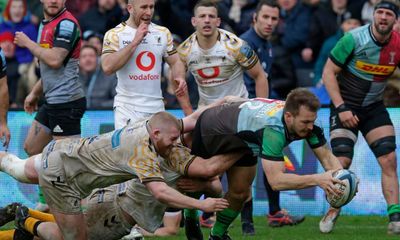 Harlequins hold off late Wasps fightback to end losing Premiership run