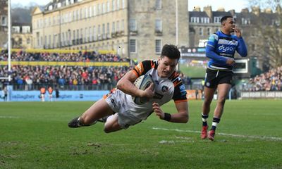 Leicester’s Freddie Burns ensures Tigers survive scare from battling Bath