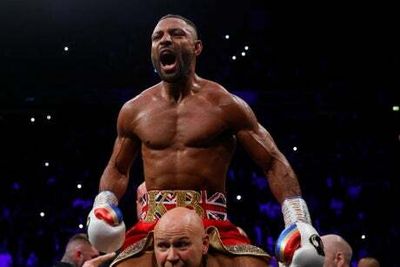 Dominant Kell Brook stops arch-rival Amir Khan in six rounds to triumph in Manchester grudge match