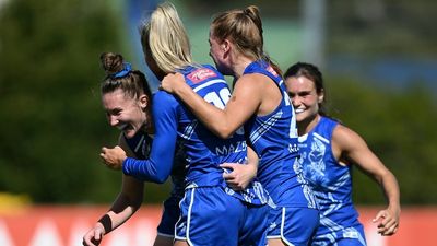 Kangaroos defeat Collingwood by 23 points to continue AFLW winning streak