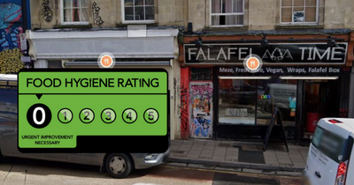 Four Bristol takeaways with a zero hygiene score