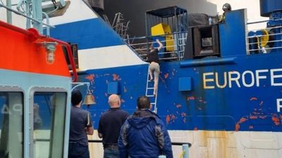 Passenger found alive, another dead after fire on Italian ferry in Greece, but 10 still missing