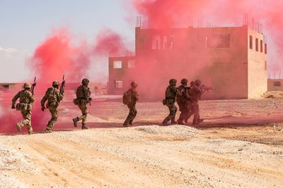Infantry soldiers swap green fields of Co Antrim for Jordanian desert