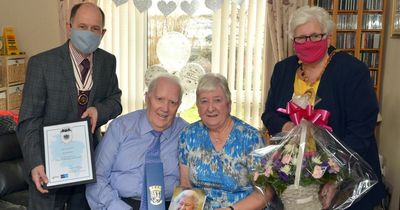 Valentine's Day celebrations for diamond Lanarkshire couple