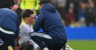 Robin Koch forced off vs Man Utd after being left bloodied in Scott McTominay clash