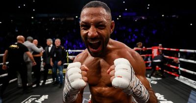 Kell Brook shows off message written on hands after Amir Khan victory