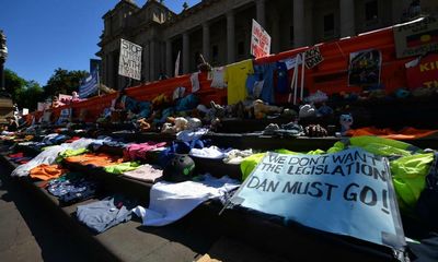 United Australia party candidate told rally she wanted to chant ‘hang Dan Andrews’, footage appears to show