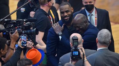 Michael Jordan, LeBron James Embrace After NBA’s 75th Anniversary Celebration
