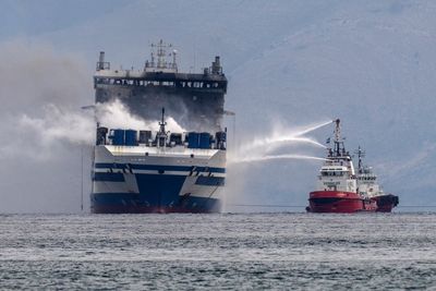 Greece: Search expanded on burning ferry; 10 missing