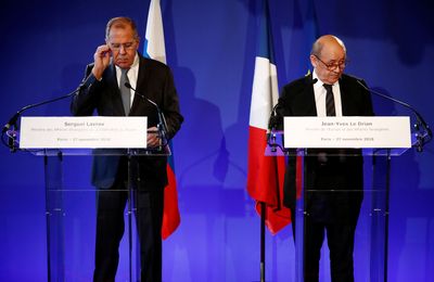 French foreign minister to speak with Russia's Lavrov on Monday