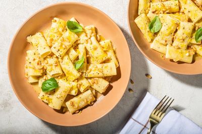Cream cannellini bean rigatoni they’ll never know is vegan