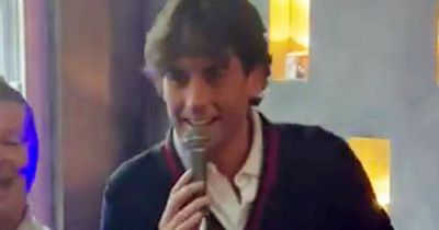 James Argent sings at Mark Wright dad's birthday bash fresh from rehab stint