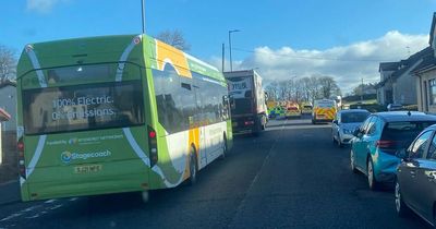 A71 in Ayrshire closed in both directions as police and ambulances race to scene