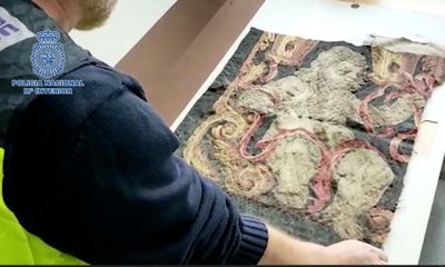 Final piece of 17th-century tapestry stolen 42 years ago found by Spanish police