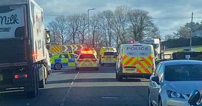 Person rushed to hospital after being hit by car on A71 in Ayrshire