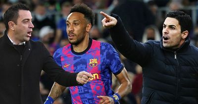 Xavi sends blunt message to Mikel Arteta over Pierre-Emerick Aubameyang's Barcelona start