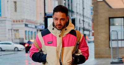 Adam Thomas braves the storm as Gethin Jones appears on crutches for BBC Morning Live as it makes Manchester debut