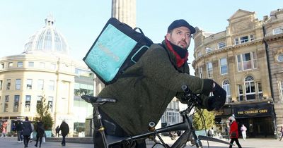 Deliveroo courier says he's always just one crash away from financial disaster