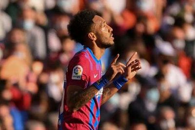Pierre-Emerick Aubameyang makes history with quick-fire Barcelona hat-trick