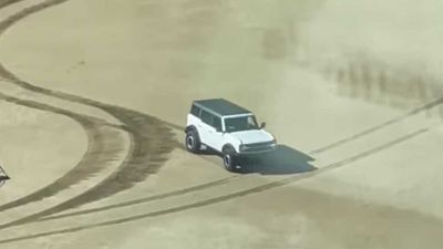 Ford Bronco Driver Arrested For Doing Donuts On Padres Ball Field