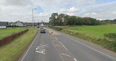 Man in serious condition after being knocked down walking dog on A71 in East Ayrshire
