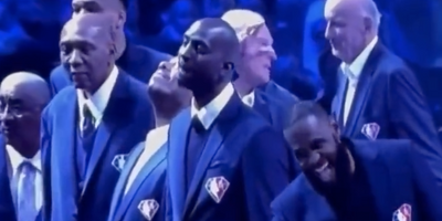 Kevin Garnett and Ray Allen had the most awkward encounter during the NBA 75 celebration