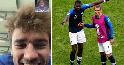 Paul Pogba calls Antoine Griezmann ahead of Atletico Madrid vs Man Utd