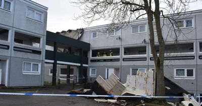 Storm Franklin rips roof off block of flats as hundred evacuated