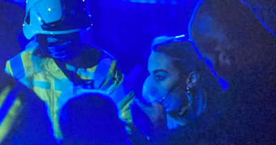 Terrifying moment lit firework thrown in Leeds house with mum and daughter inside