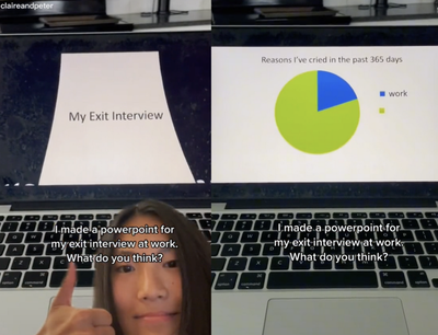 Woman sparks debate after sharing PowerPoint she made for exit interview: ‘I’m inspired, truly’