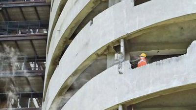 Noida twin towers: Demolition squad lands first blows in countdown to fall