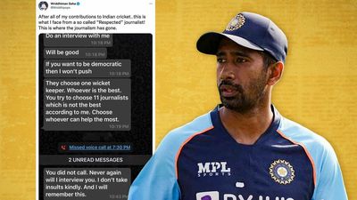 Journalist ‘threatens’ Wriddhiman Saha: Is Saha a small pawn in a ‘big BCCI fight’?