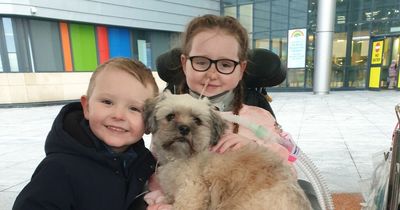 Family thank Glasgow hospital after daughter treated to surprise visit from her beloved dog