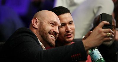 Tyson Fury reacts as Dillian Whyte signs contract for 'biggest payday' at Wembley