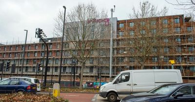 New hotel Moxy delays opening for fourth time as building starts to take shape