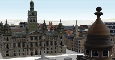 The 3D model of Glasgow which can be used to plot major developments, identify flood risk and respond to incidents