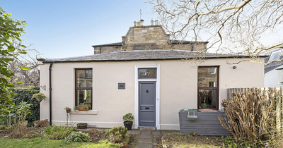 Cute picture postcard Edinburgh cottage for sale with quirky timeless features