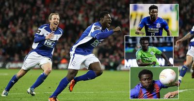 Obafemi Martins now: Arsenal's League Cup final nemesis has had an eventful career
