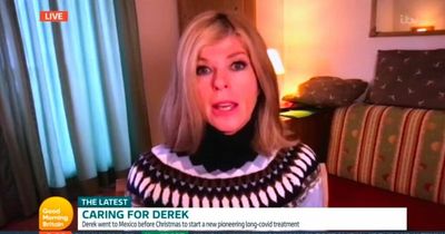 Kate Garraway tearful as Derek hugs son for first time since contracting covid