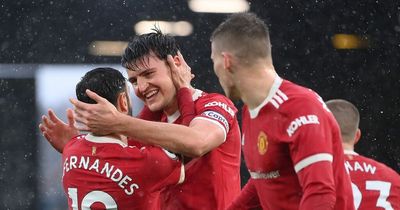 Bruno Fernandes' message to Harry Maguire whilst "slapping his head" after Man Utd goal